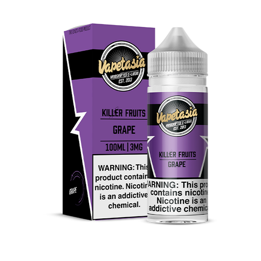 VAPETASIA  KILLER FRUIT GRAP 100ML 3MG