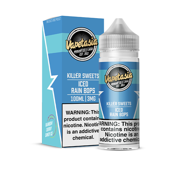 VAPETASIA  ICE RAIN BOPS 100ML 3MG