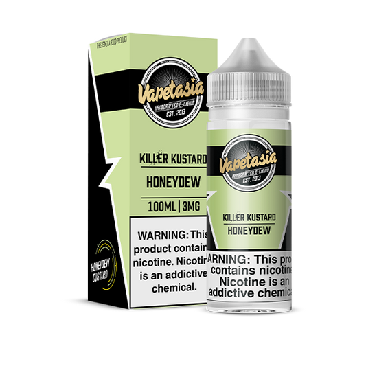 VAPETASIA  KILLER KUSTARD HONEYDEW 100ML 3MG