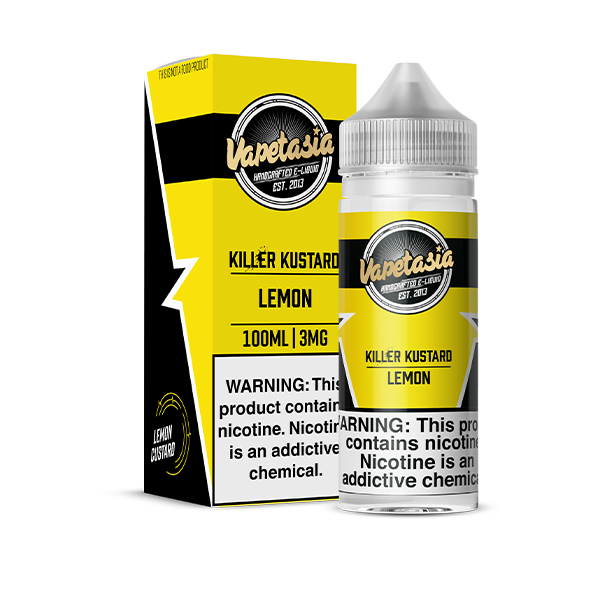 VAPETASIA  KILLER KUSTARD LEMON 100ML 3MG