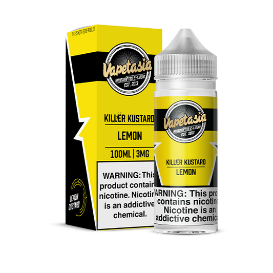 VAPETASIA  KILLER KUSTARD LEMON 100ML 3MG