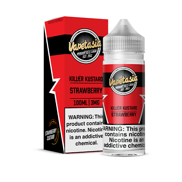 VAPETASIA  KILLER KUSTRAD STRWBRY 100ML 0MG