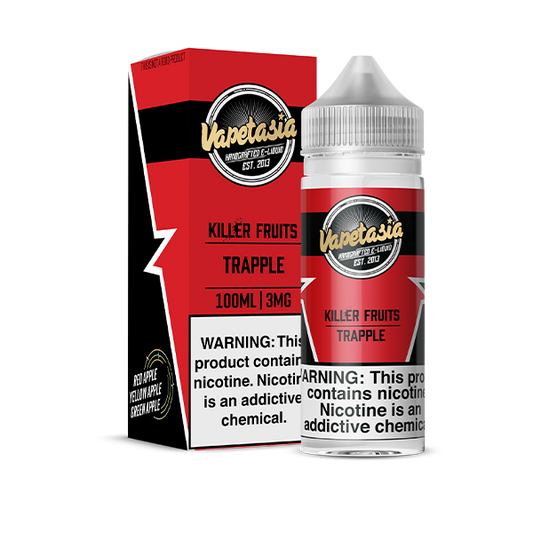 VAPETASIA  KILLER FRUITS TRAPLE 100ML 0MG