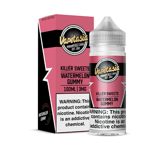 VAPETASIA  KILLER SWEETS WTRMELN GUMMY 100ML 0MG