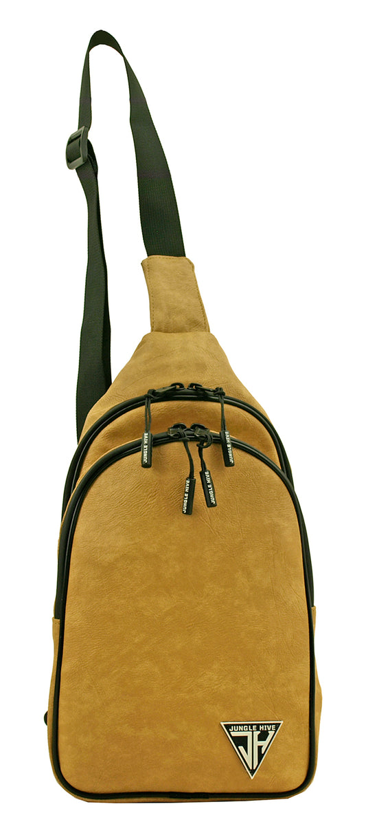 JUNGLE HIVE CROSS BAG LIGHT BROWN