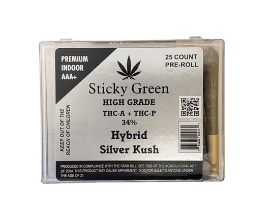 STICKY GREEN PROLL SILVER KUSH HYBRID 25CT