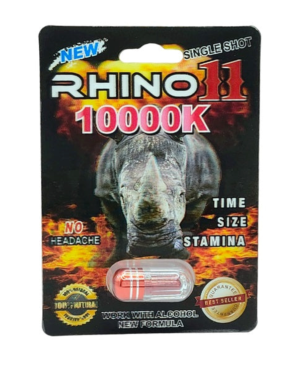 RHINO 11 10000K PILLS 24CT