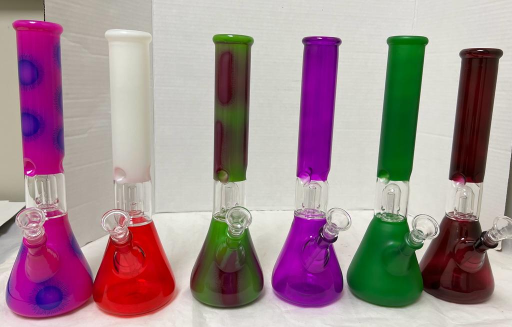 WATER PIPE 12INCHES MIX COLORS red