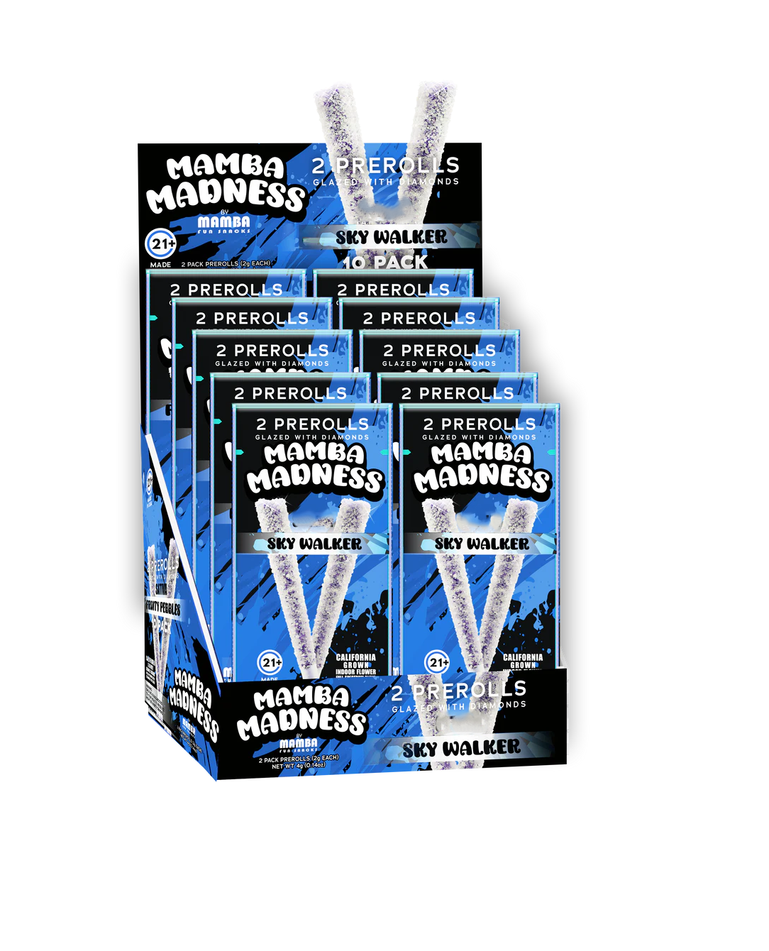 MAMBA MADNES PROLL GLAZED SKY WALKER INDICA 2G|665386435299|Pack Of|10