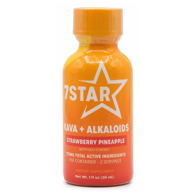 7 STAR KAVA PLUS ALKALOIDS STRWBRY PINAPPLE 170MG 30ML