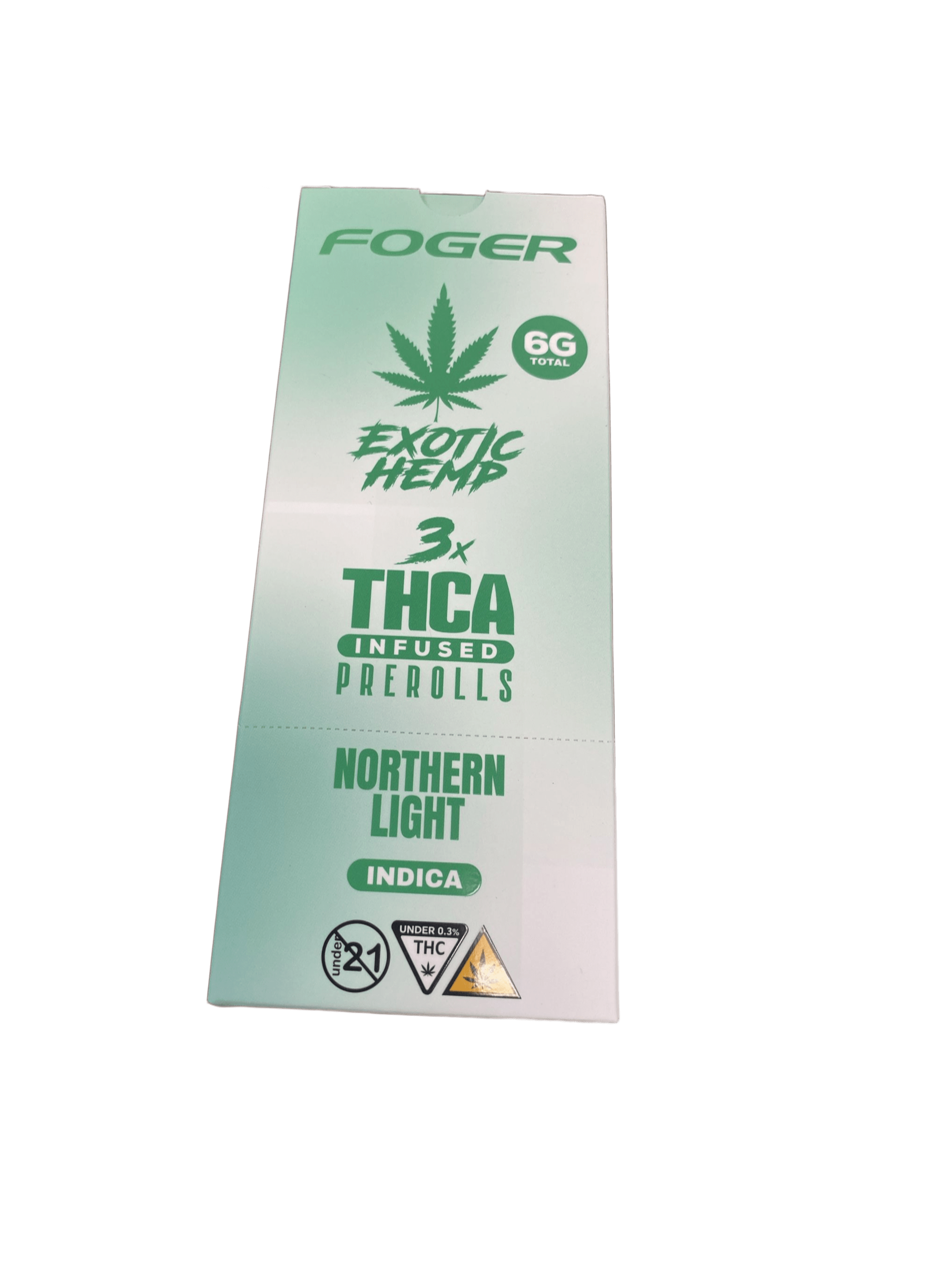 FOGER EXOTIC HEMP PROLL NORTHRN LIGHT INDICA 6G