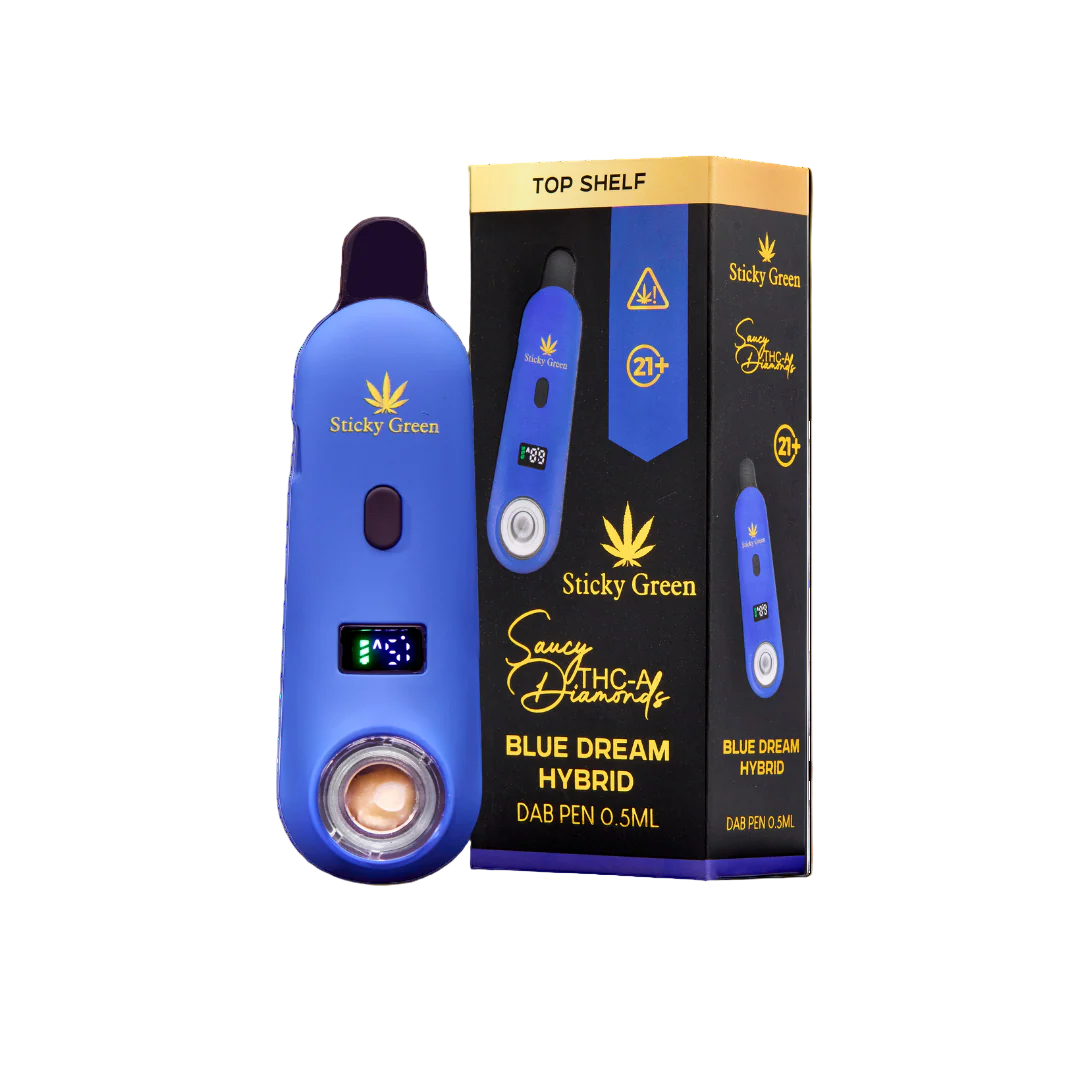STICKY GREEN DAB PEN BLUE DREAM HYBRID 0.5ML