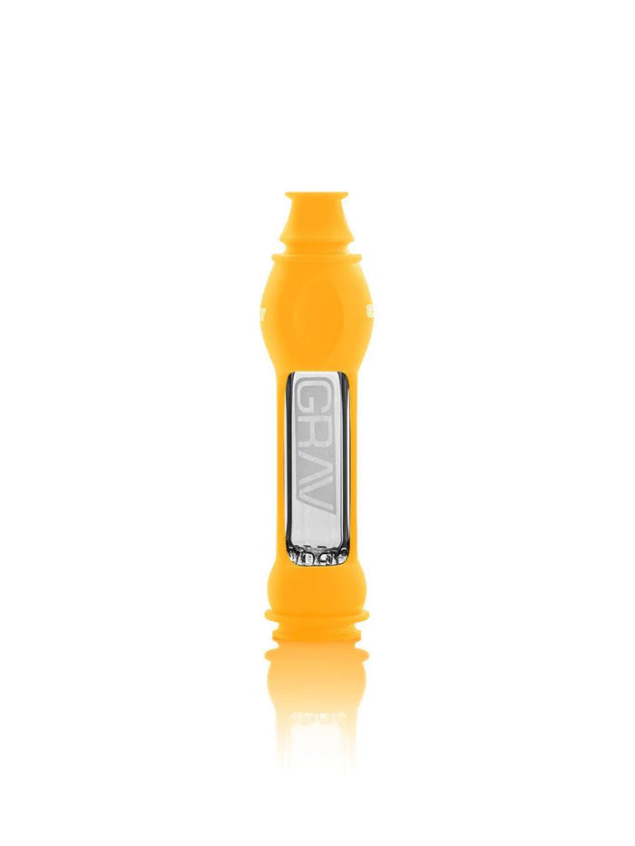 GRAV SILICONE OCTO TASTER CHILLUM YELLOW 16MM