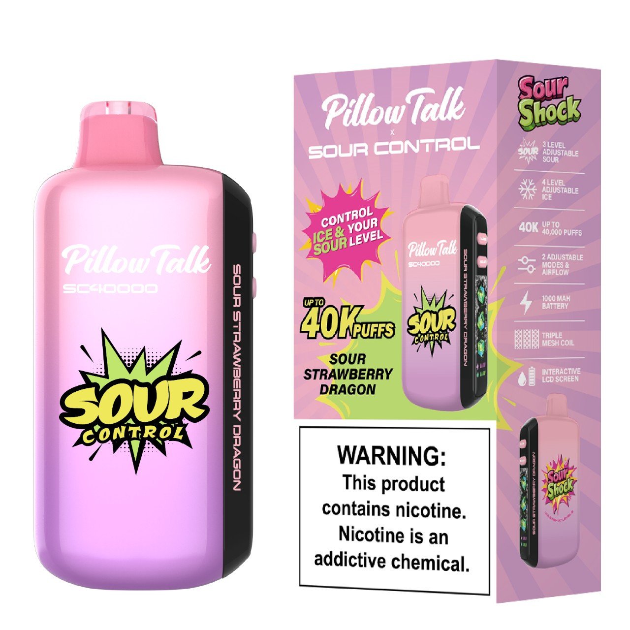 PILLOW TALK SOUR STRAWBERRY DRAGON  40K|811783249858|Pack Of|5