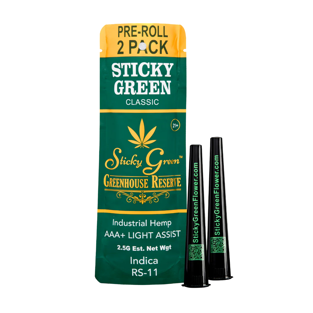 STICKY GREEN GREENHOUSE  PROLL INDICA  RS11 2CT 2.5GM