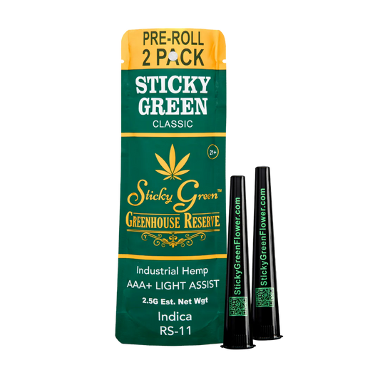 STICKY GREEN GREENHOUSE  PROLL INDICA  RS11 2CT 2.5GM