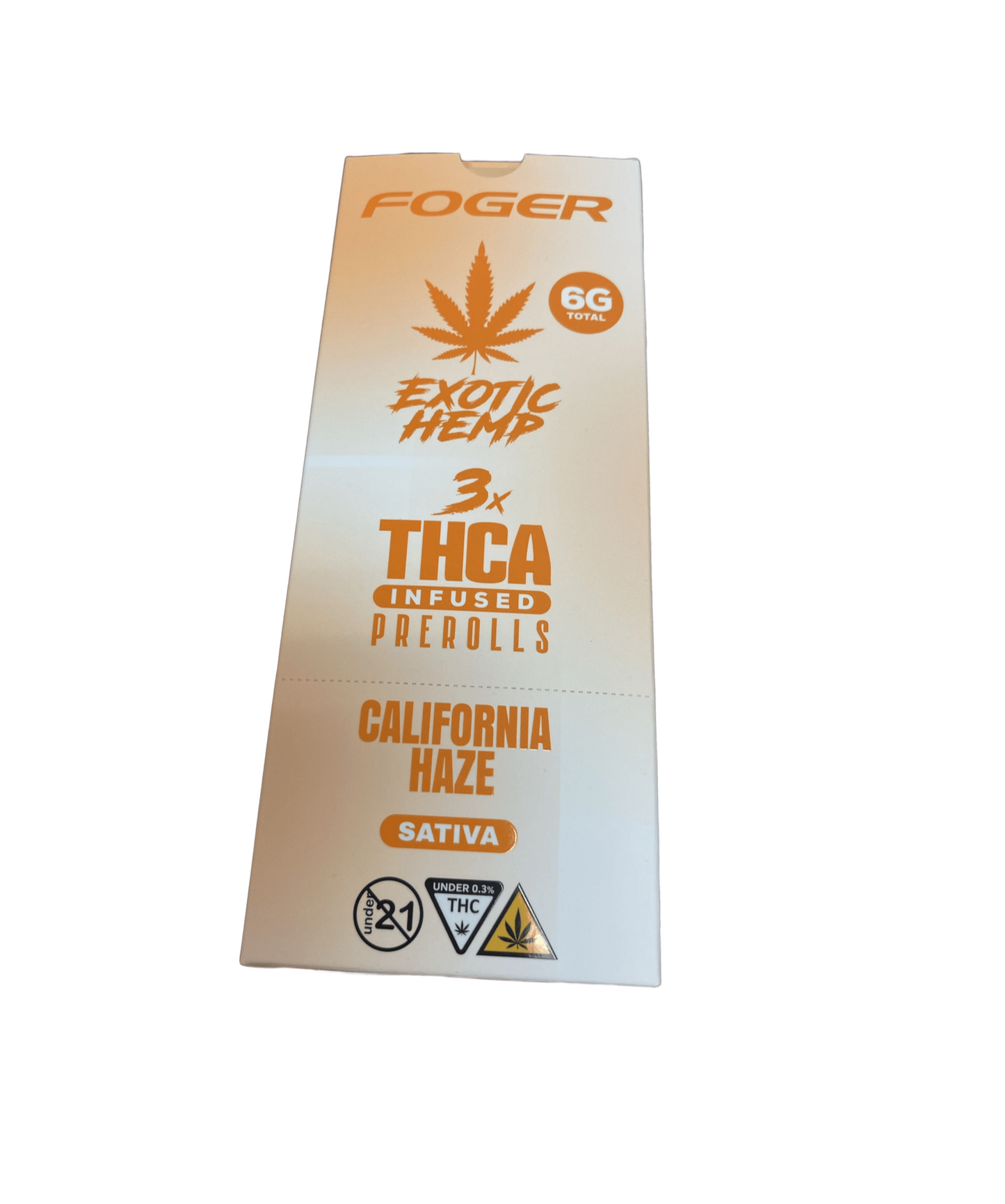 FOGER EXOTIC HEMP PROLL CALIFRNIA HAZE SATIVA 6G