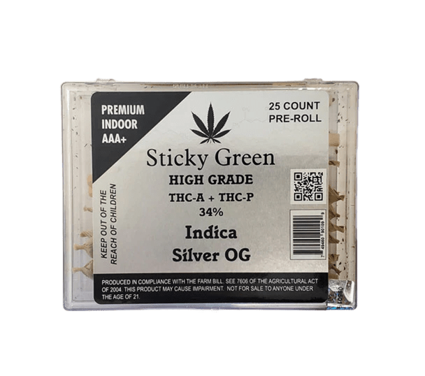 STICKY GREEN PROLL SILVER OG INDICA 25CT