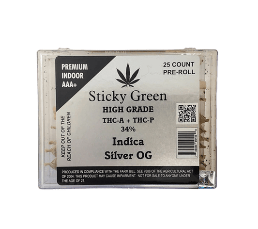 STICKY GREEN PROLL SILVER OG INDICA 25CT