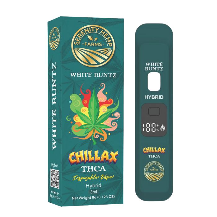 SERENITY HEMP CHILLAX THCA PROLL WHITE RUNTZ 3GM