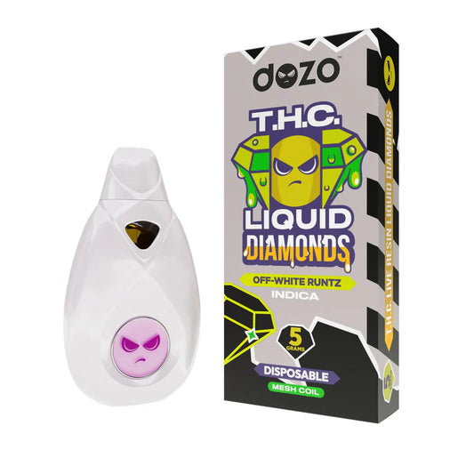 DOZO THC LIQUID DIAMOND OFFWHITE RUNTZ IND 5GM