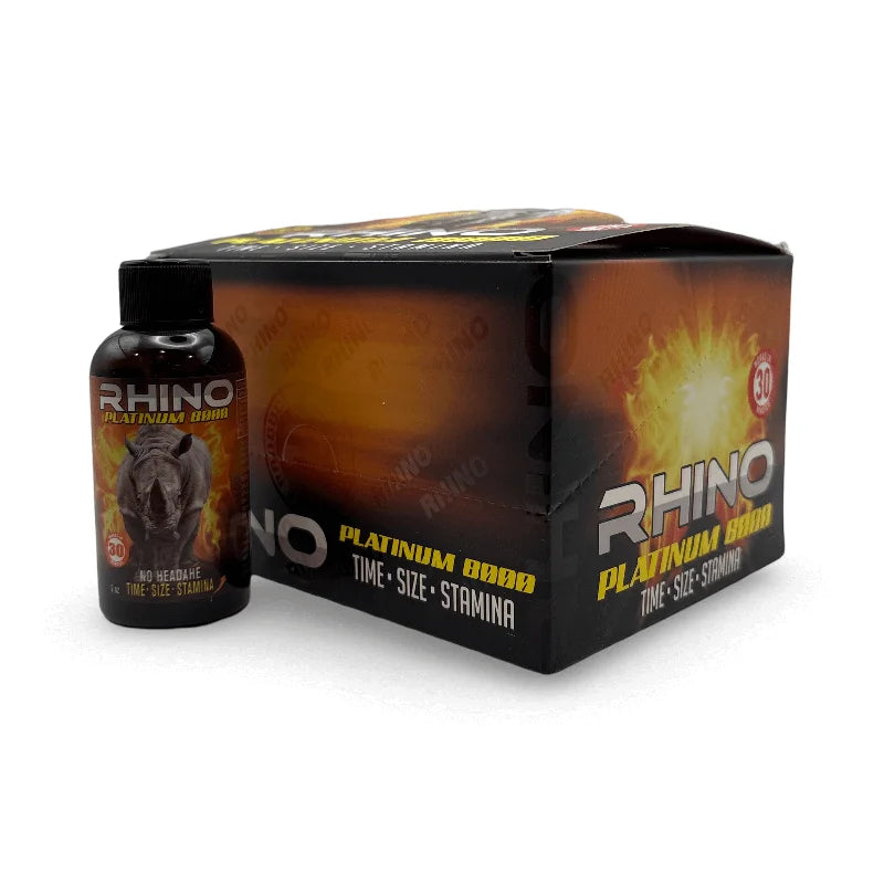 RHINO PLATINUM 8000 SHOT 12CT LIQUID