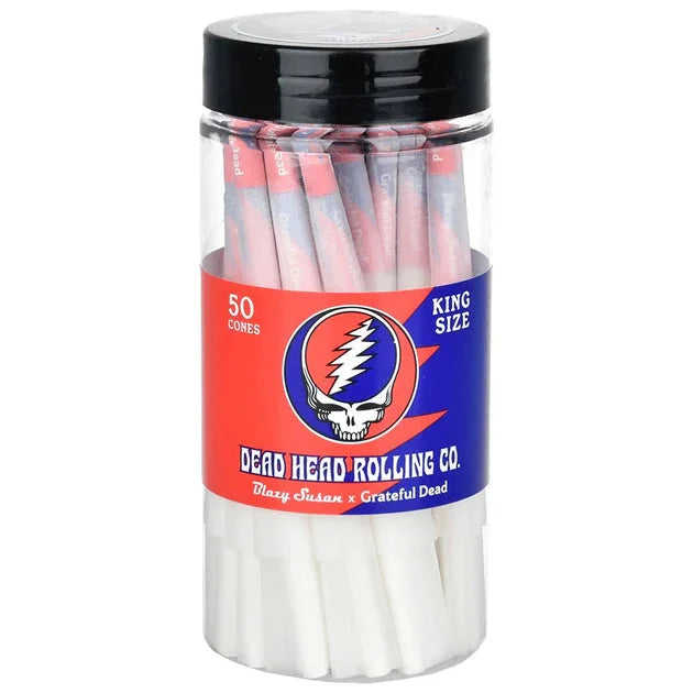 BLAZY SUSAN GRATEFUL DEAD KING SIZE HEAD ROLLING CO CONES 50CT