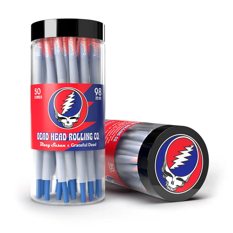 BLAZY SUSAN GRATEFUL DEAD 98MM HEAD ROLLING CO CONES 50CT