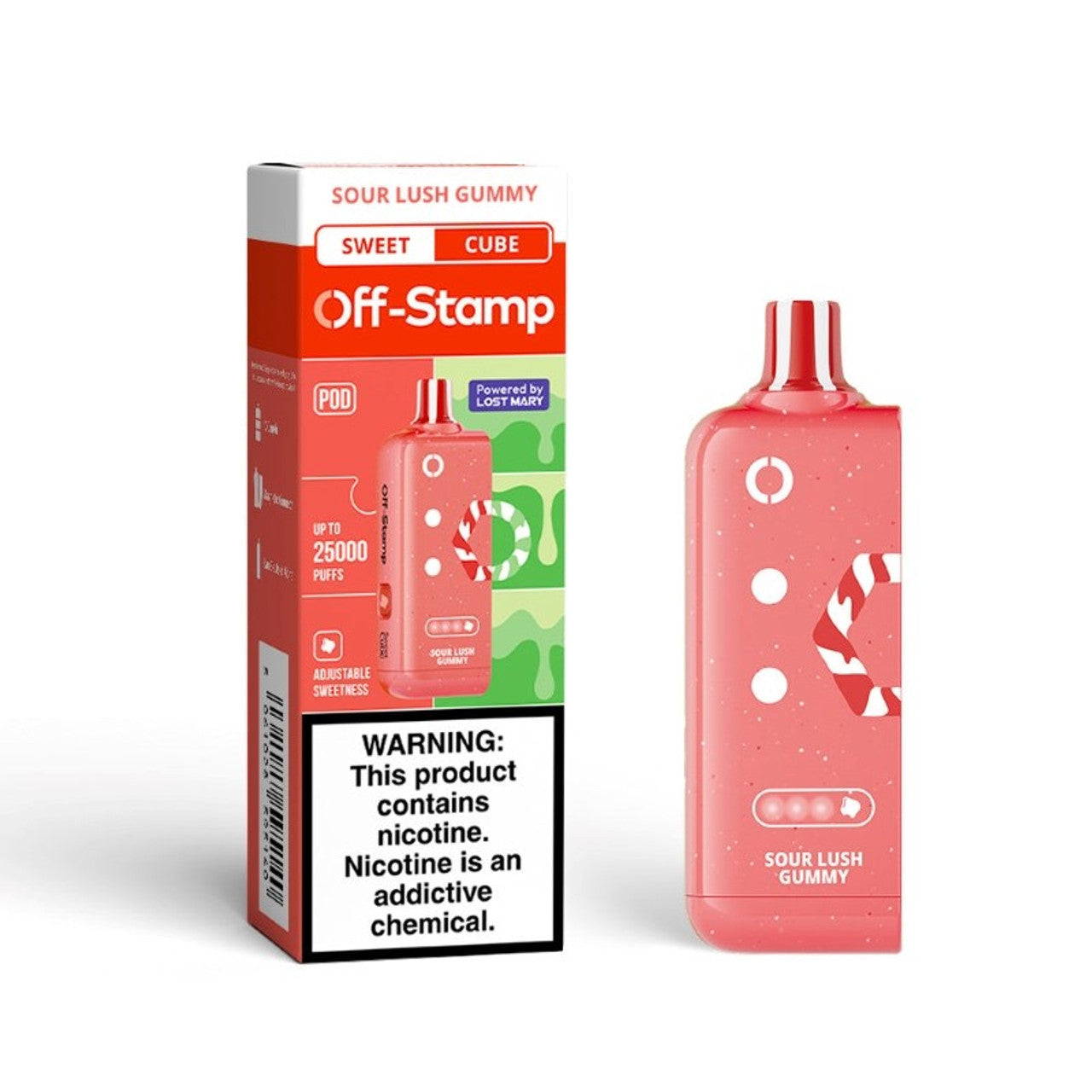 OFF STAMP X POD SWEET SOUR LUSH GUMMY 25K|5061028595140|Pack Of|5