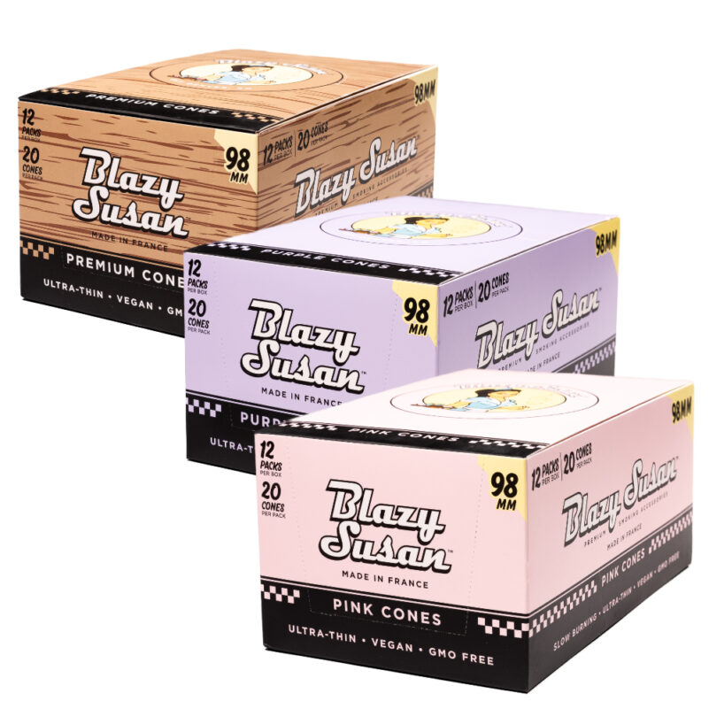 BLAZY SUSAN CONES&PAPER CONES 98MM 20CT/12CT
