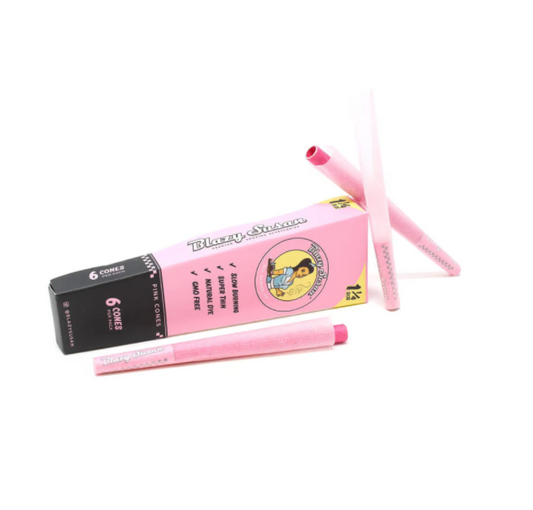 BLAZY SUSAN PINK X PURIZE CONES 1 1/4 6CT