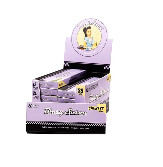 BLAZY SUSAN CONES PURPLE 53MM 20/12CT