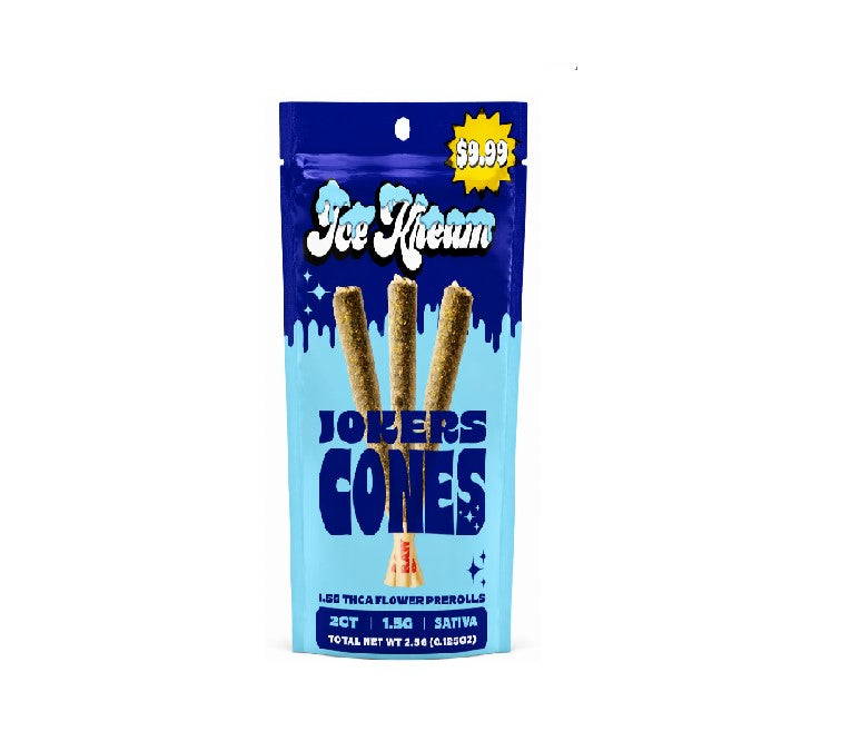 ICE KREAM THCA FLWR PROLL JOKERS CONES 1.5GM 3CT