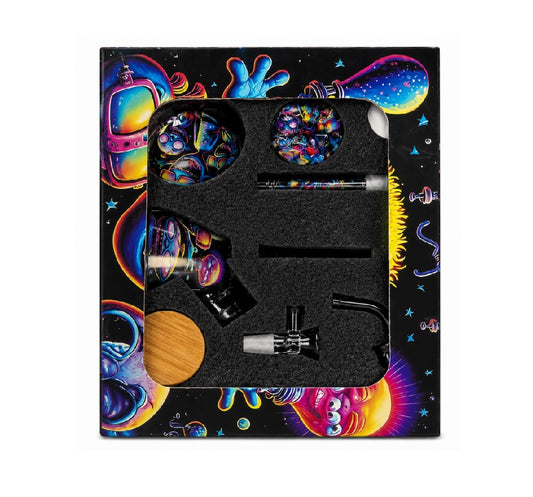 SMOKE GIFT SET WATERPIPE ALIEN TRIO SGS01-06 1CT