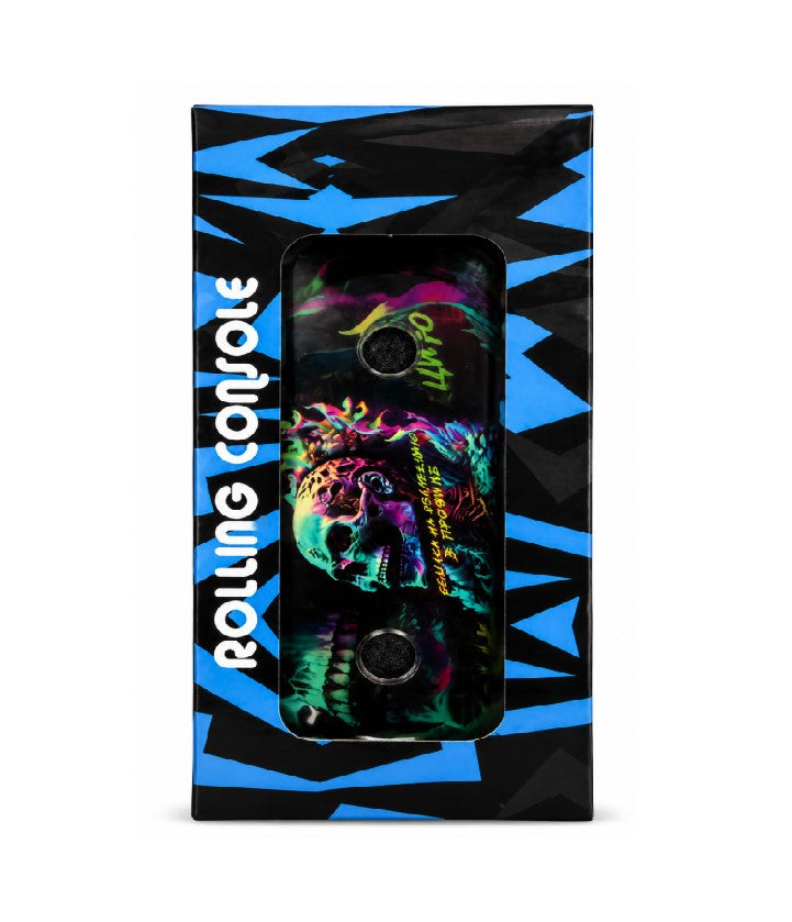 ROLLING CONSOLE KIT SMALL NEON SKULL DESIGN 1CT