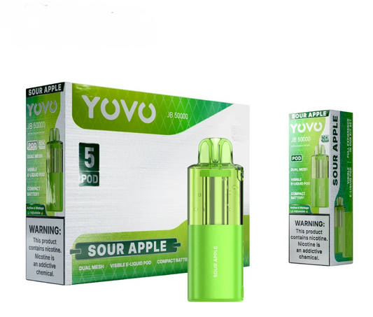 YOVO JB50000 POD 50K |SOUR APPLE 50K |6976984855735|PKOF 5