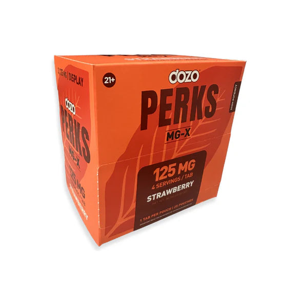 DOZO PERKS MG-X HIGH POTENCY STRWBERY 125MG 25CT