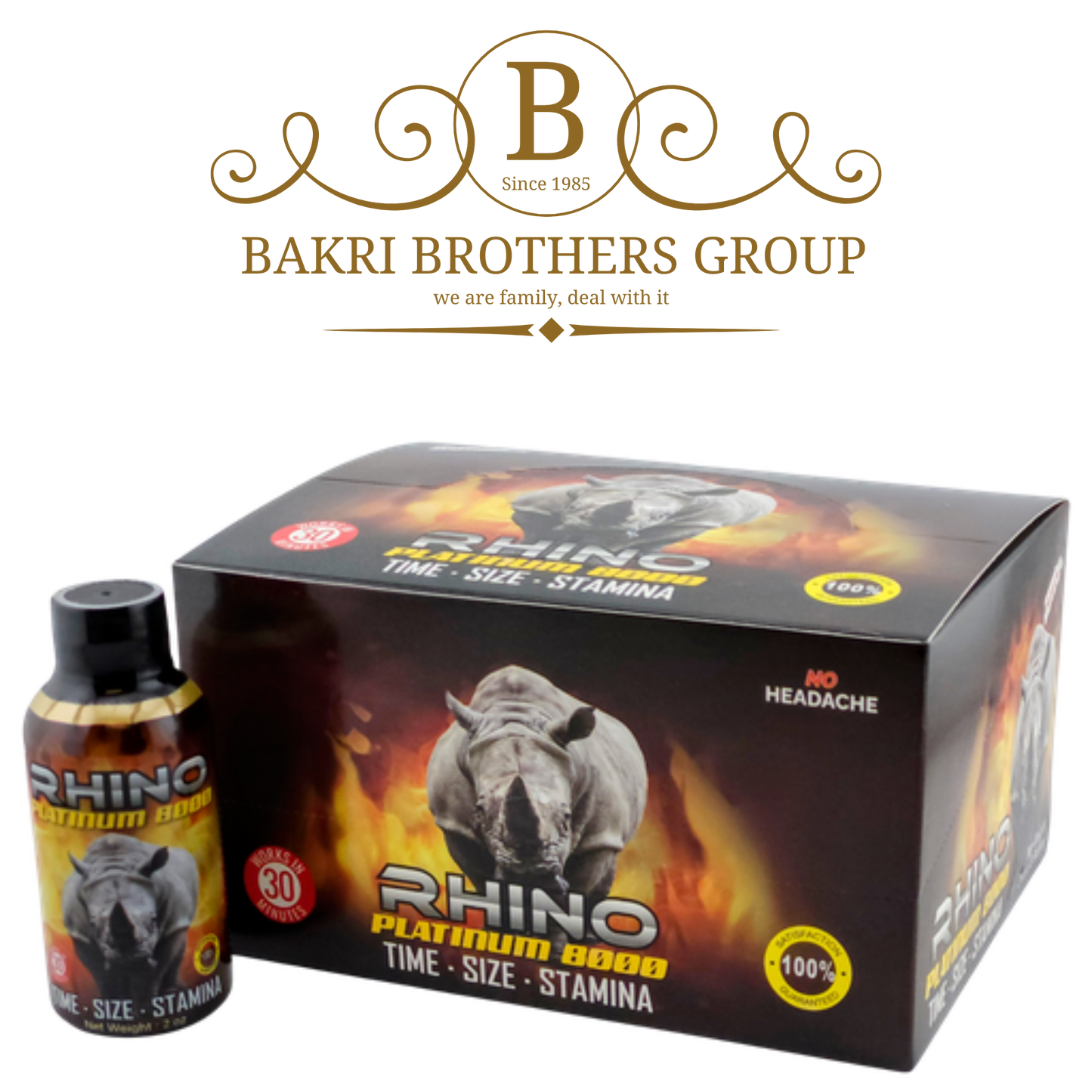 RHINO PLATINUM HONEY 8000 12CT