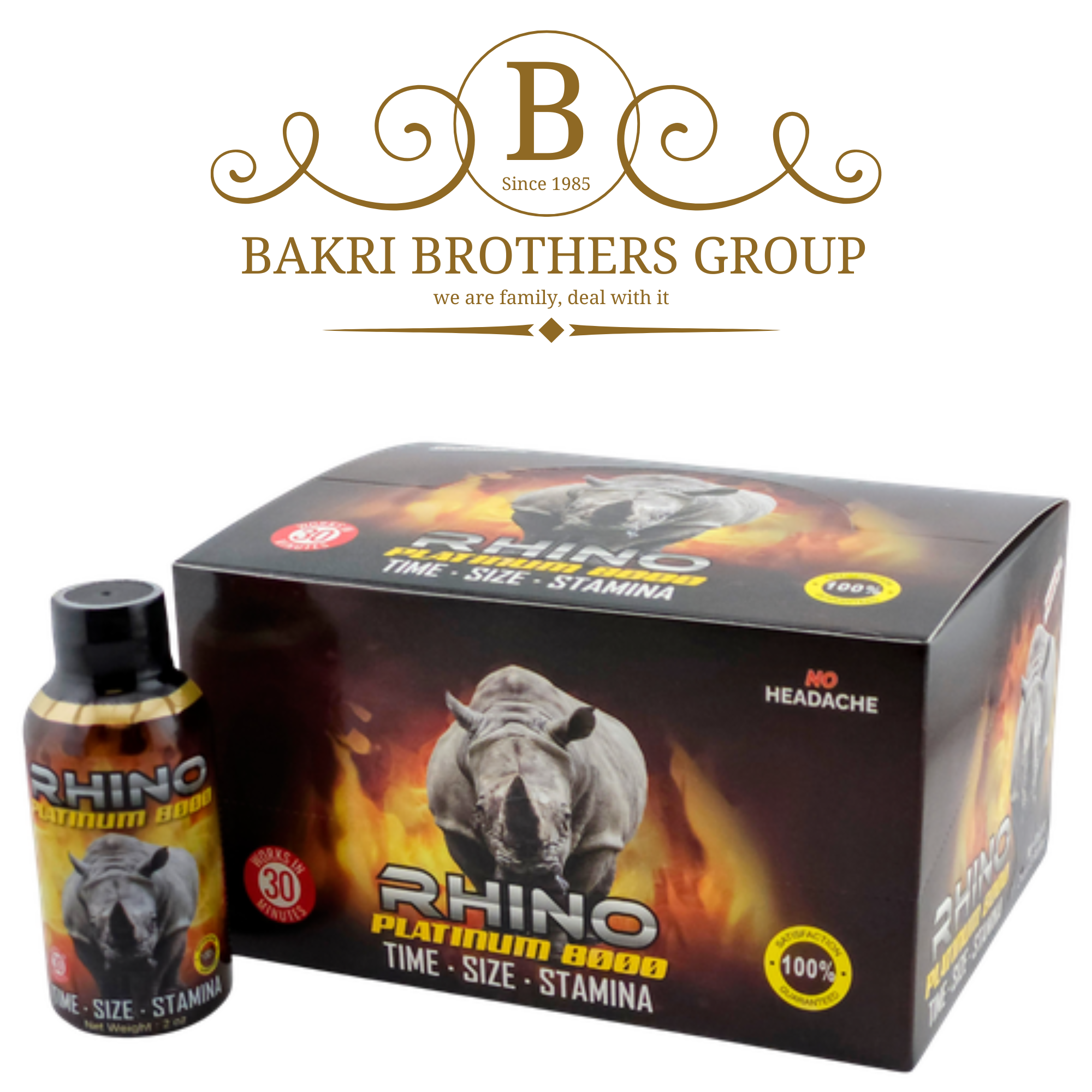 RHINO PLATINUM HONEY 8000 12CT