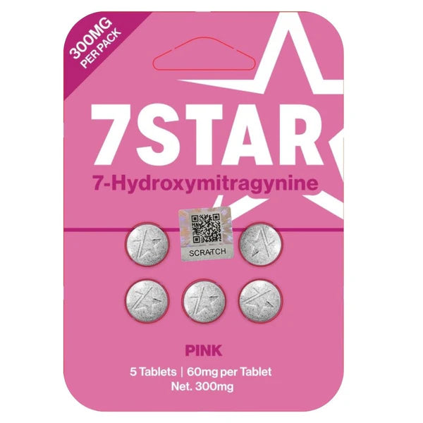 7 STAR HYDROXYMITRAGYNINE PINK 5CT 60MG