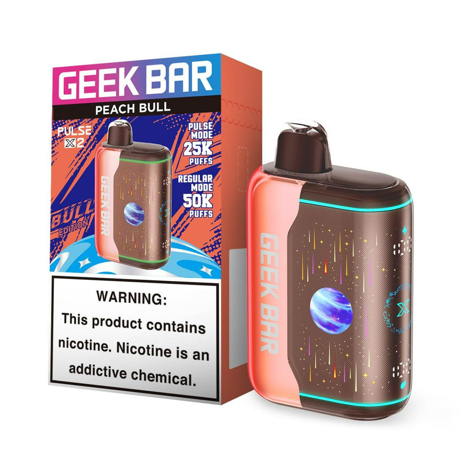 GEEK BAR PULSE X2 BULL EDTN PEACH BULL 50K