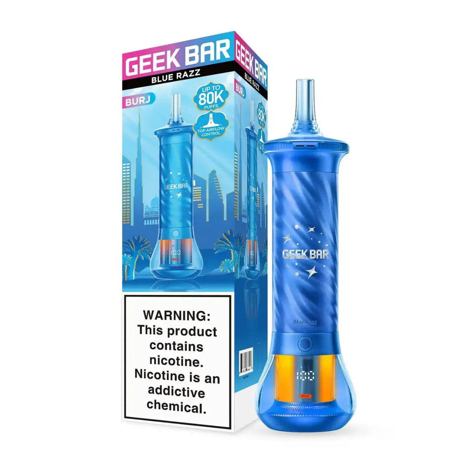 GEEK BAR BURJ BLUE RAZZ 80K
