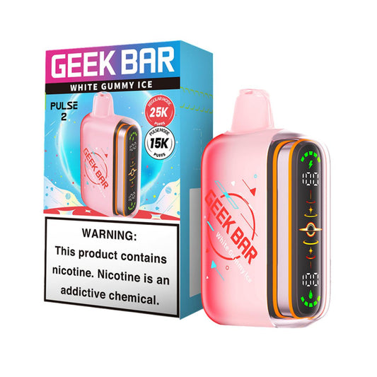 GEEK BAR PULSE 2 WHITE GUMMY ICE 25K