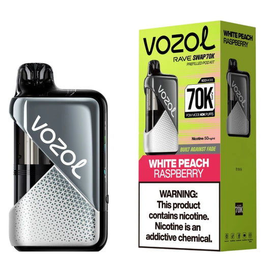 VOZOL RAVE SWAP KIT WHITE PEACH RASPBERRY 70K