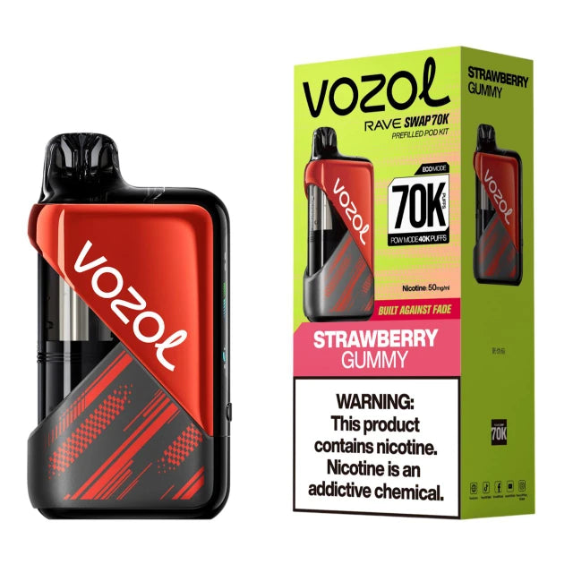 VOZOL RAVE SWAP KIT STRAWBERRY GUMMY 70K