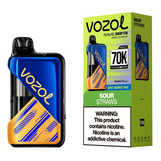 VOZOL RAVE SWAP KIT SOUR STRAWS 70K