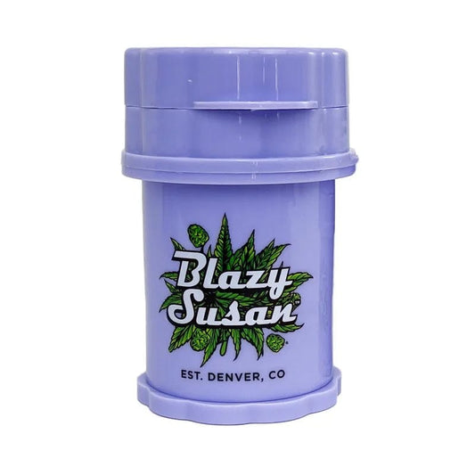 BLAZY SUSAN HERB SAVER GRINDER PURPLE NUGS