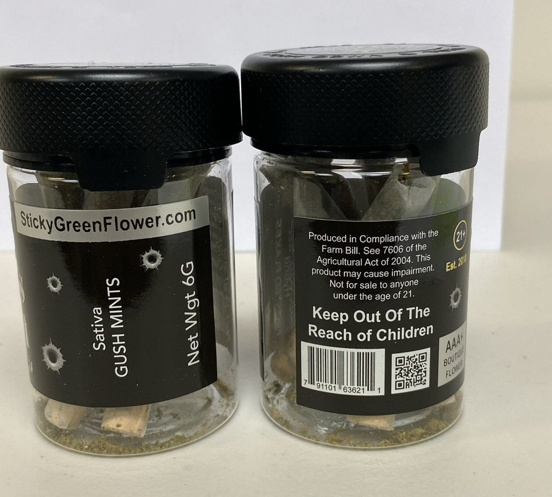 STICKY GREEN BULLETS GORMT PROLL SAT GUSH MINTS 6G