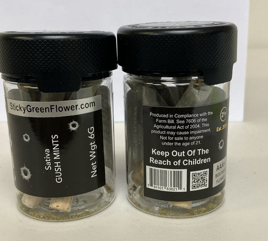 STICKY GREEN BULLETS GORMT PROLL SAT GUSH MINTS 6G