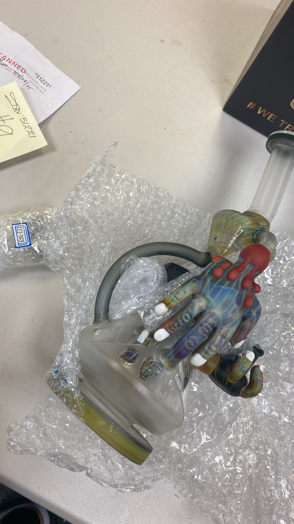 WATERPIPE JUICY J GIVE YOUR BOY JUICY HAND JJ353 12"